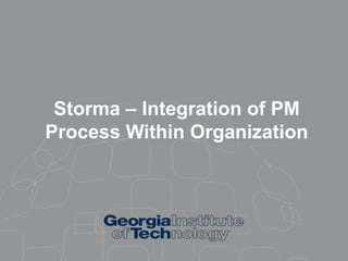 Here Comes the Storm
1. Introduction of a Stranger 3. Finding Common Ground
• Utilized external professional to
kick-start...