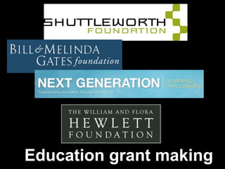Education grant making