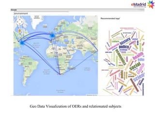 Geo Data Visualization of OERs and relationated subjects
 