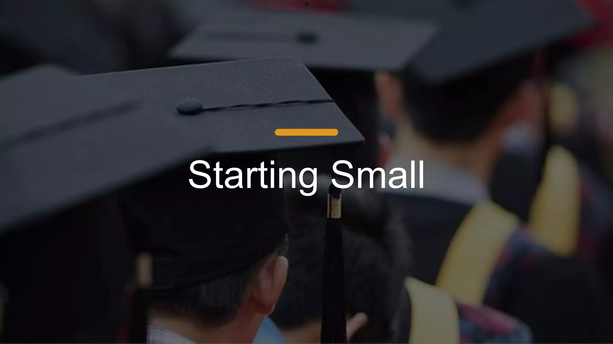 “I’m looking for students that want to learn more about my MBA program”
Tip #1: Start with the what
 