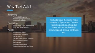Text Ad Best Practices
 