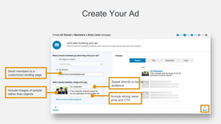 Create Ad Variations
Pro tip: include 3-5
ad variations to test
and iterate
 