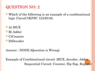 Combinational vs Sequential Logic Circuits Explained with Examples | PPTX