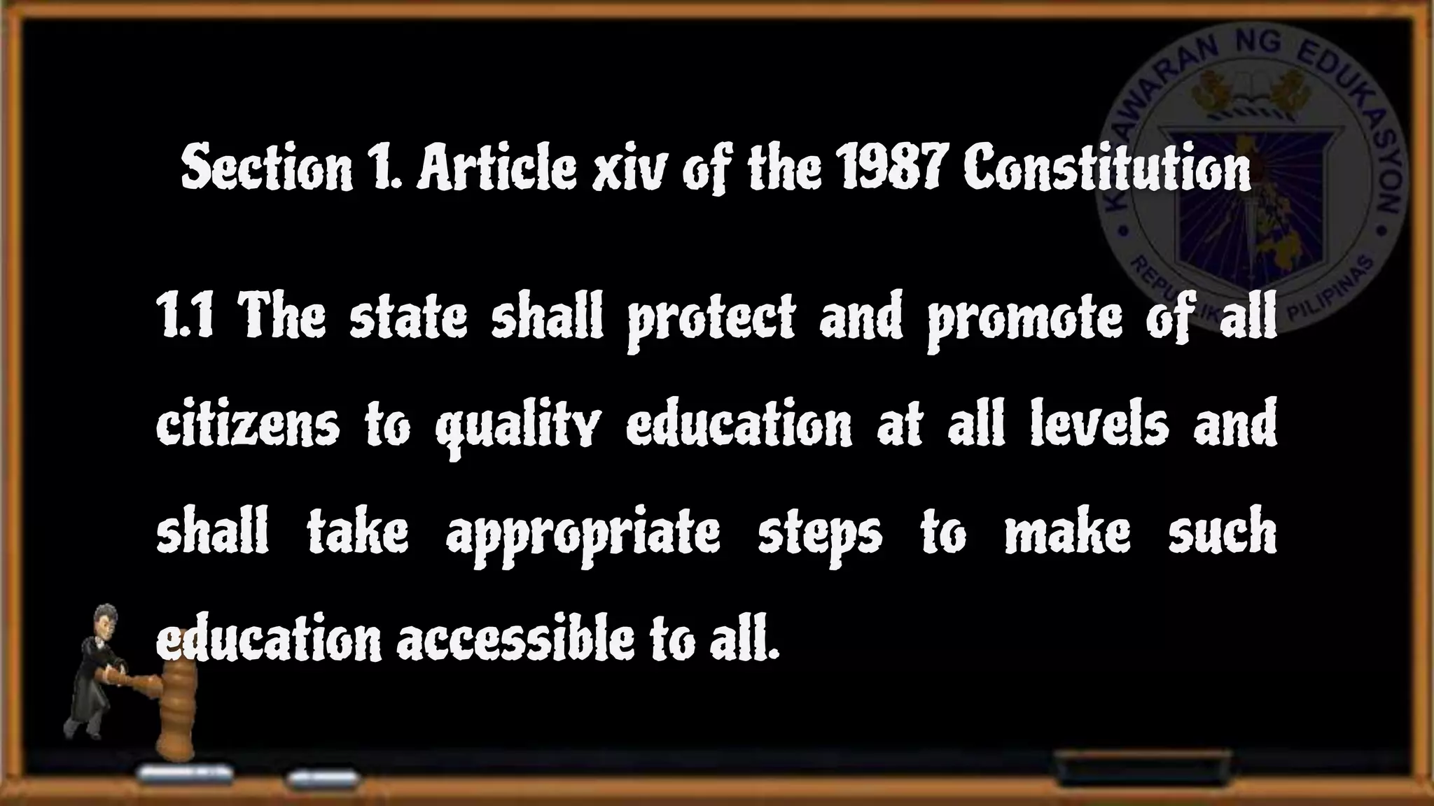 Legal Basis of Philippine Education | PPTX