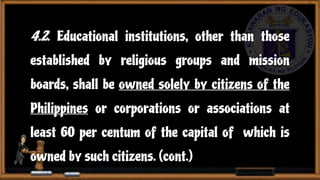 Legal Basis of Philippine Education | PPTX