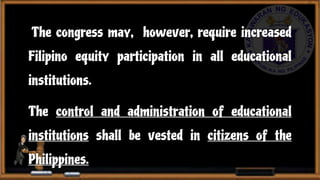 Legal Basis of Philippine Education | PPTX