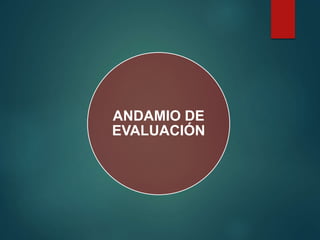 ANDAMIO DE
EVALUACIÓN
 