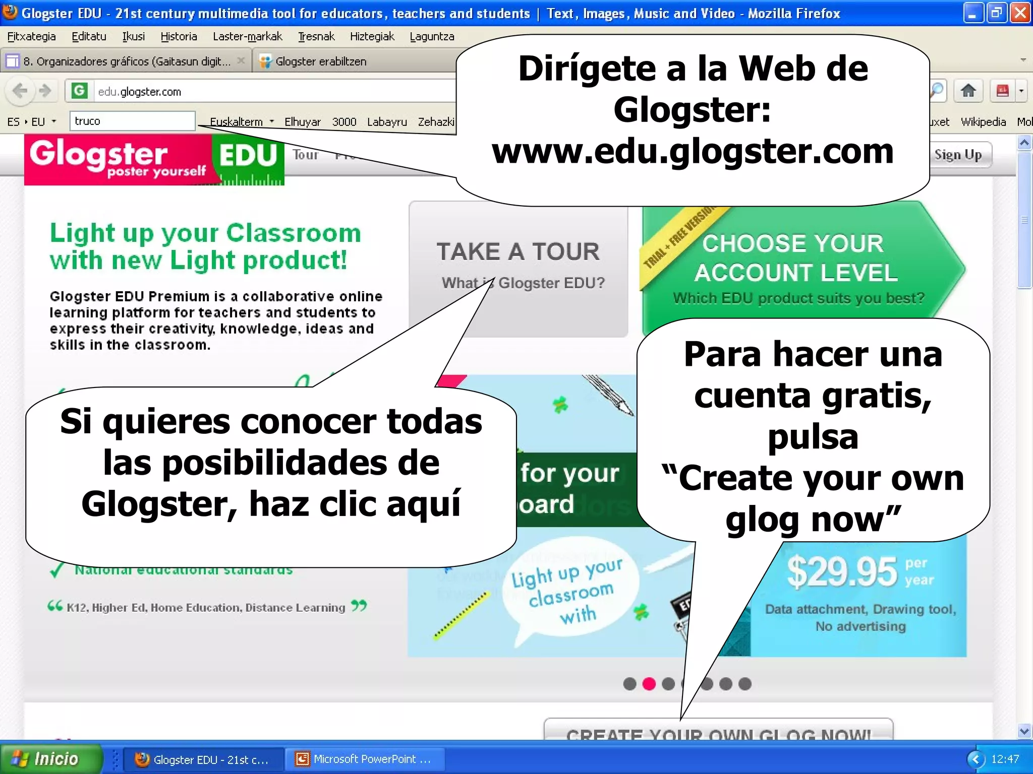 Eduglogster tutorial