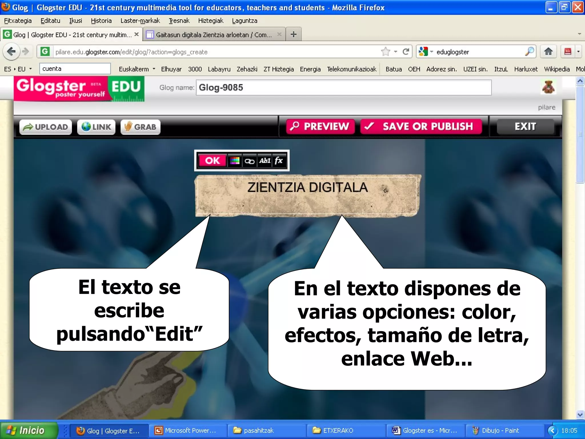 Eduglogster tutorial