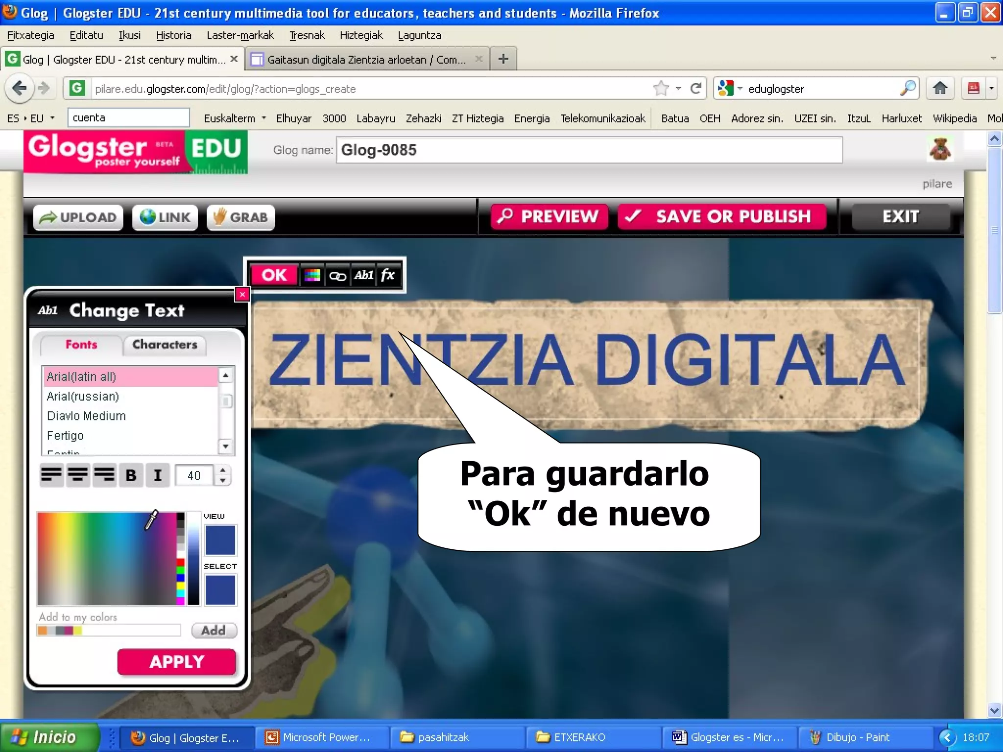 Eduglogster tutorial