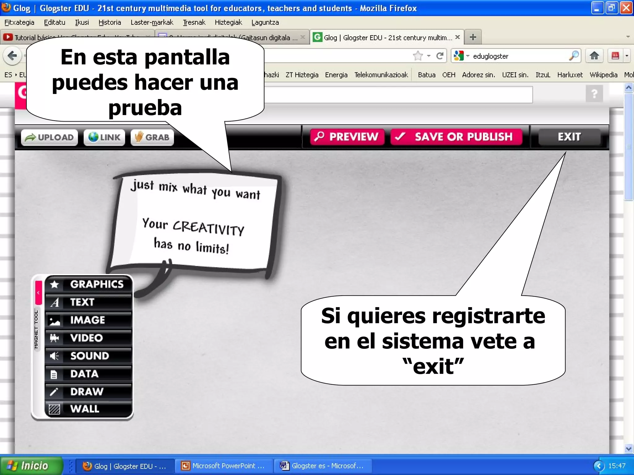 Eduglogster tutorial