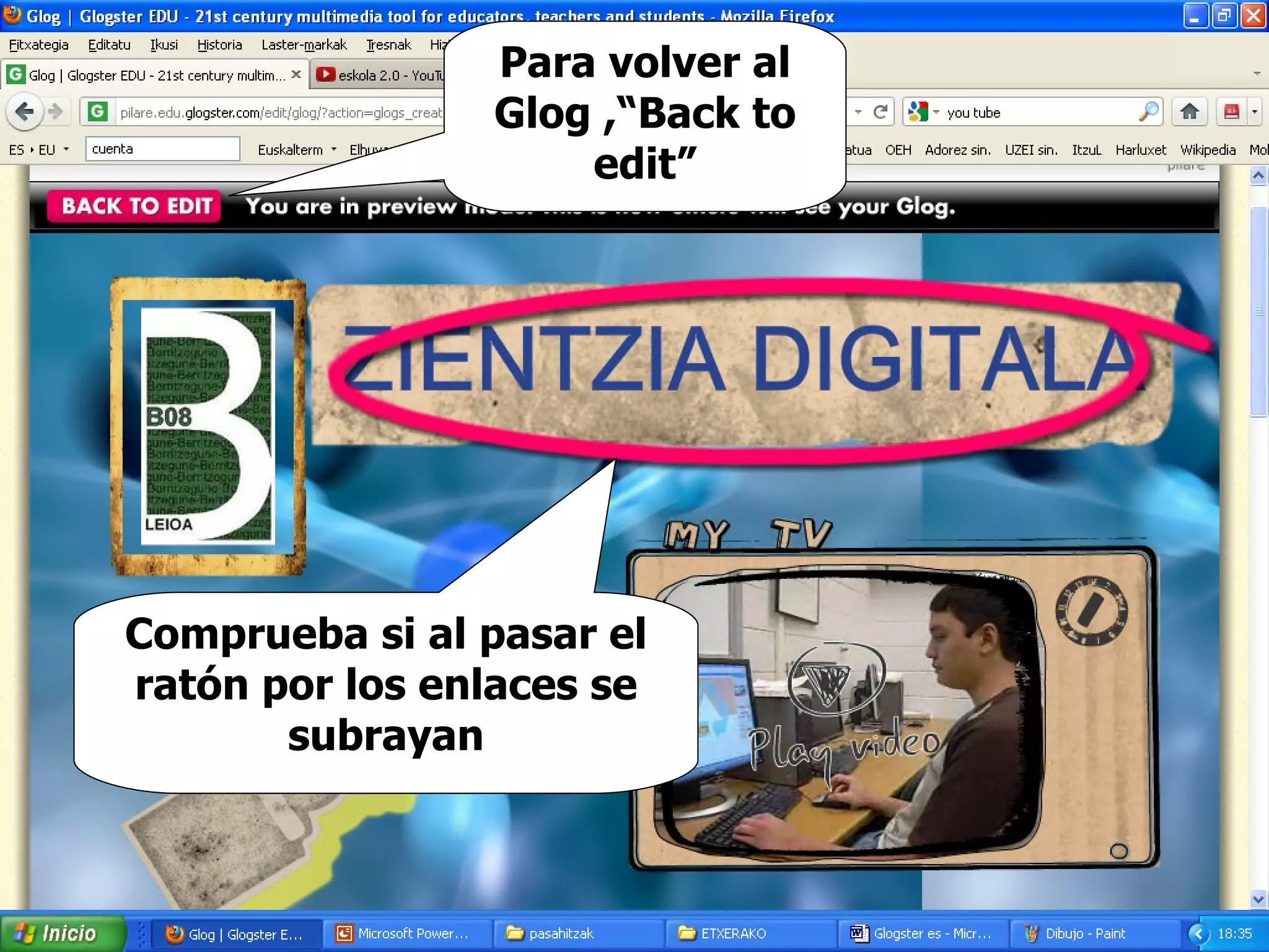 Eduglogster tutorial