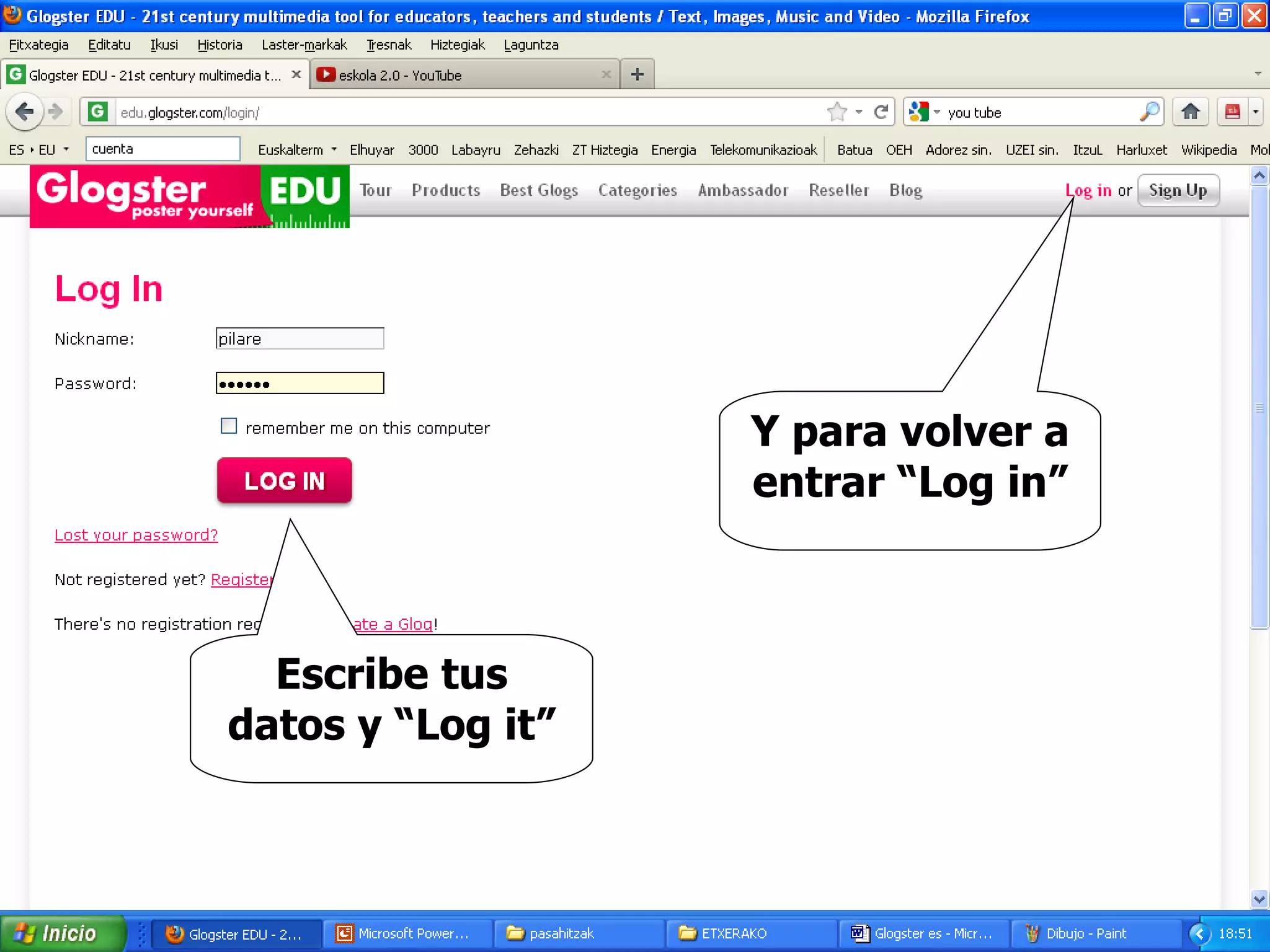 Eduglogster tutorial