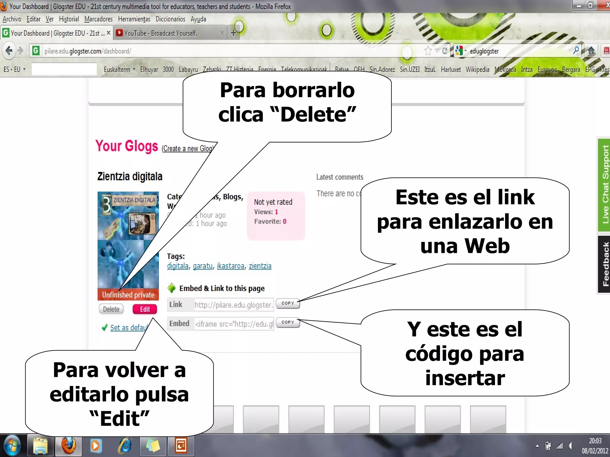 Eduglogster tutorial