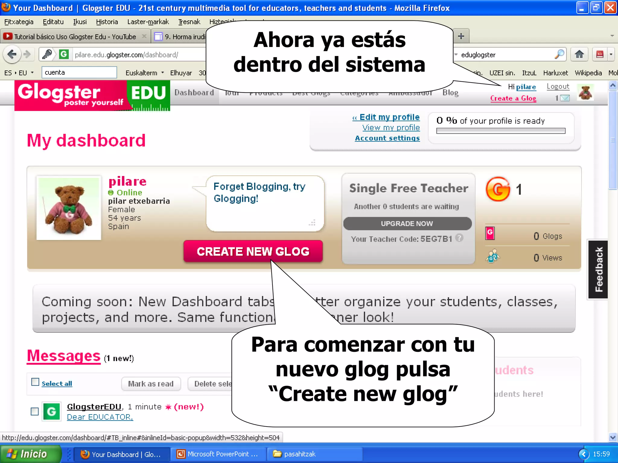 Eduglogster tutorial