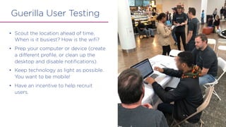 User Testing Doesn't Have to Be Hard