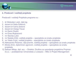 Edukacija iz project management prezentacija | PPTX