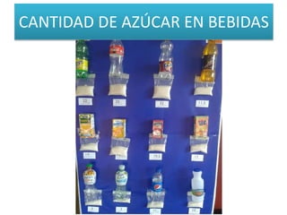 CANTIDAD DE AZÚCAR EN BEBIDAS
 