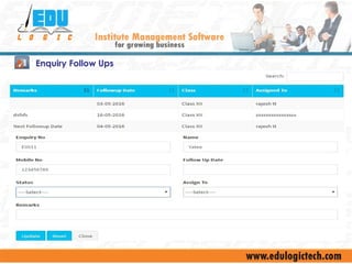 Free Institute Management Software With EDU LOGICTECH | PPS