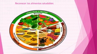 Reconocer los alimentos saludables

 