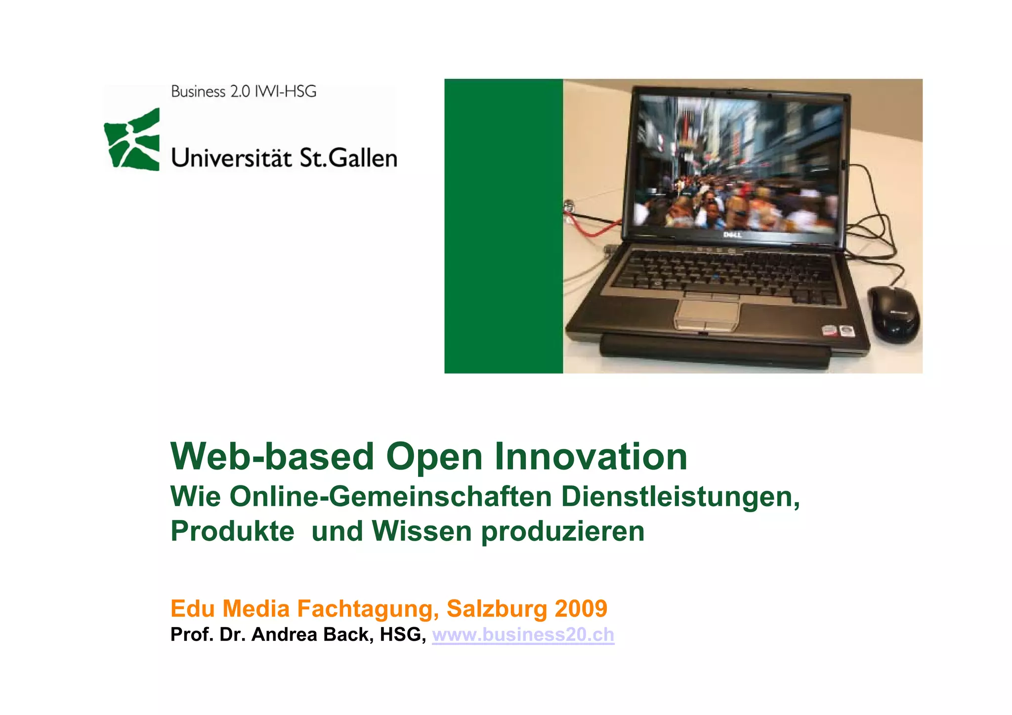 Webbased Open Innovation