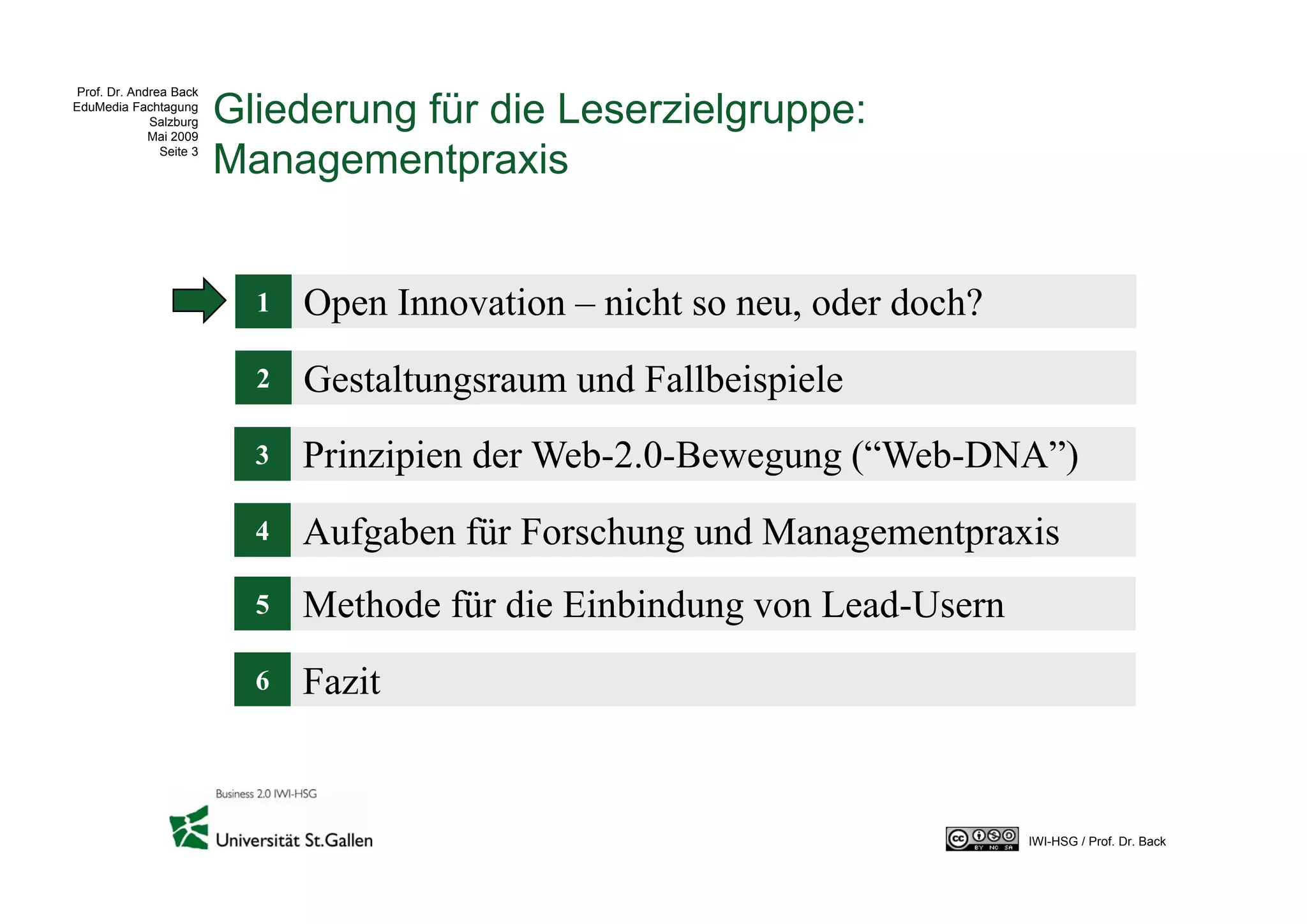 Webbased Open Innovation