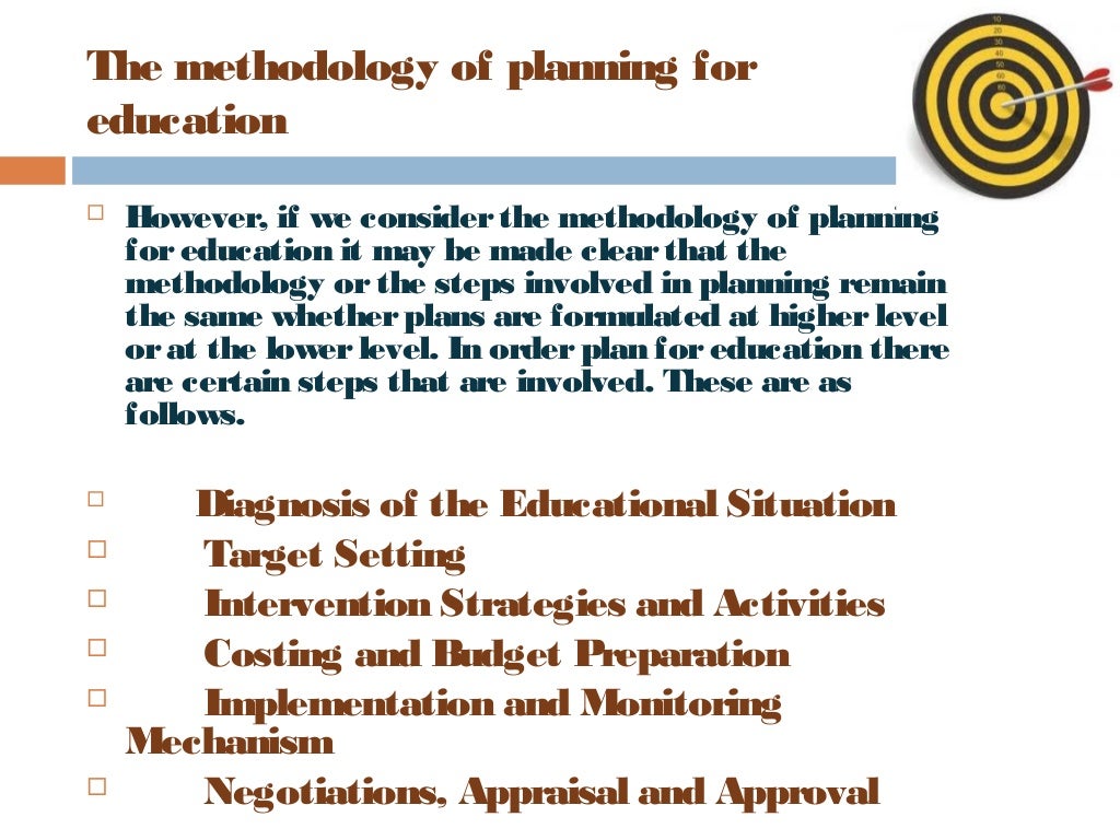 Educational management planning