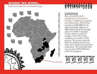 How a T-Shirt is Helping Africa Grow -- EDUN LIVE On Campus