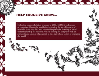 How a T-Shirt is Helping Africa Grow -- EDUN LIVE On Campus