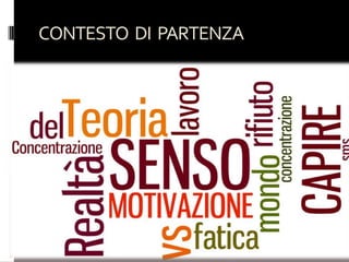 CONTESTO DI PARTENZA
 