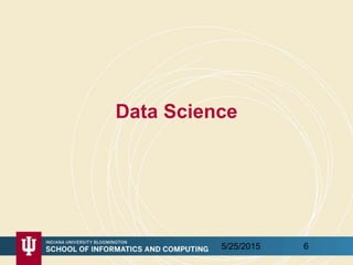 Data Science
5/25/2015 6
 