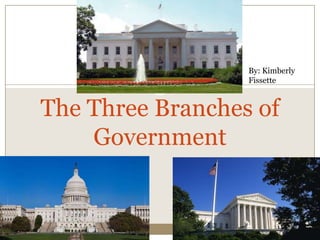 By: Kimberly Fissette The Three Branches of  Government 