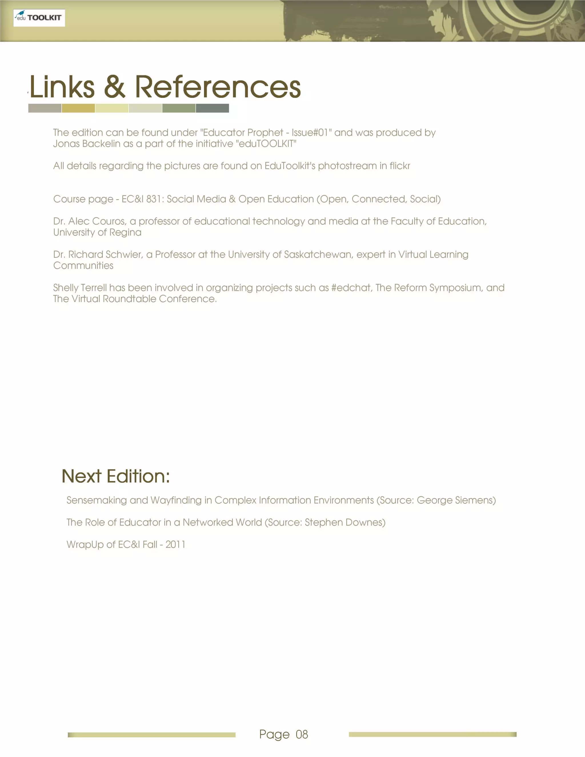 Educator Prophet Issue#01