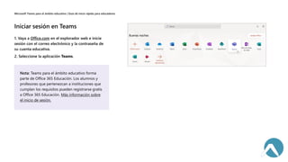 Office.com
Más información sobre
el inicio de sesión.
 