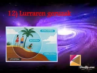 12) Lurraren geruzak
 