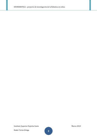 ’”‘›‡…–‘ †‡ ‹˜‡•–‹‰ƒ…‹× †‡ Žƒ ‘„‘–‹…ƒ ‡ ‹Ó‘•




 