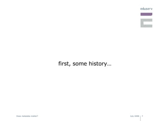 first, some history… 