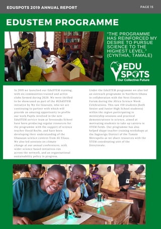 EduSpots 2019 Annual Report | PDF