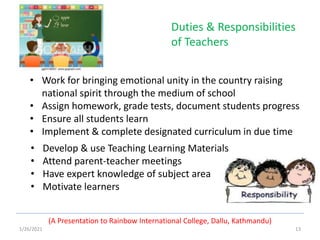 Head Teacher And School Management, Teaching And Non Teaching Staff D…