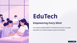 Edutech Learning EduTech- online learning platform(Business Proposal) | PPTX