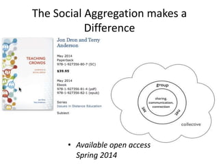 The Social Aggregation makes a
Difference

• Available open access
Spring 2014

 