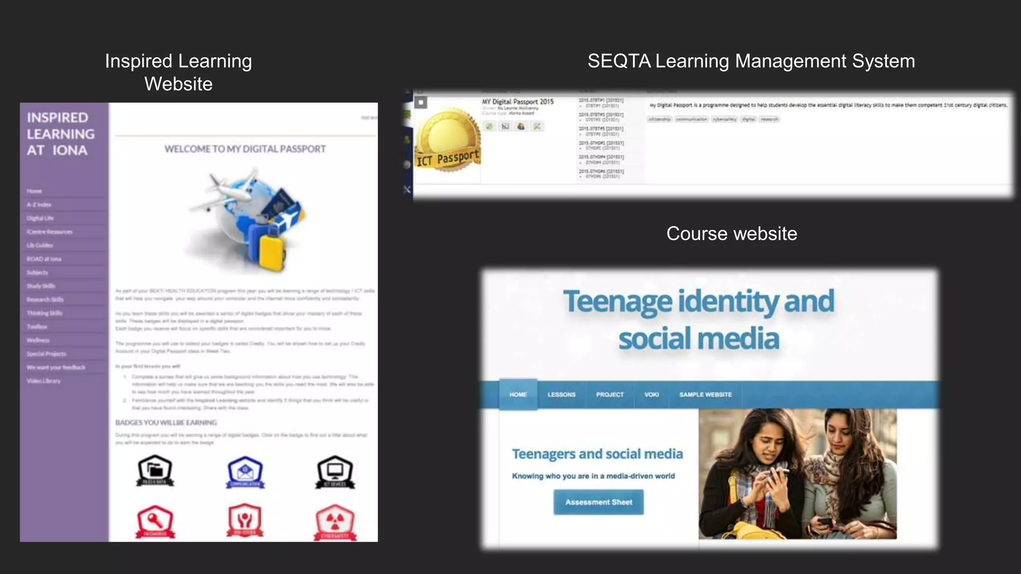 SEQTA Learning Management SystemInspired Learning
Website
Course website
 