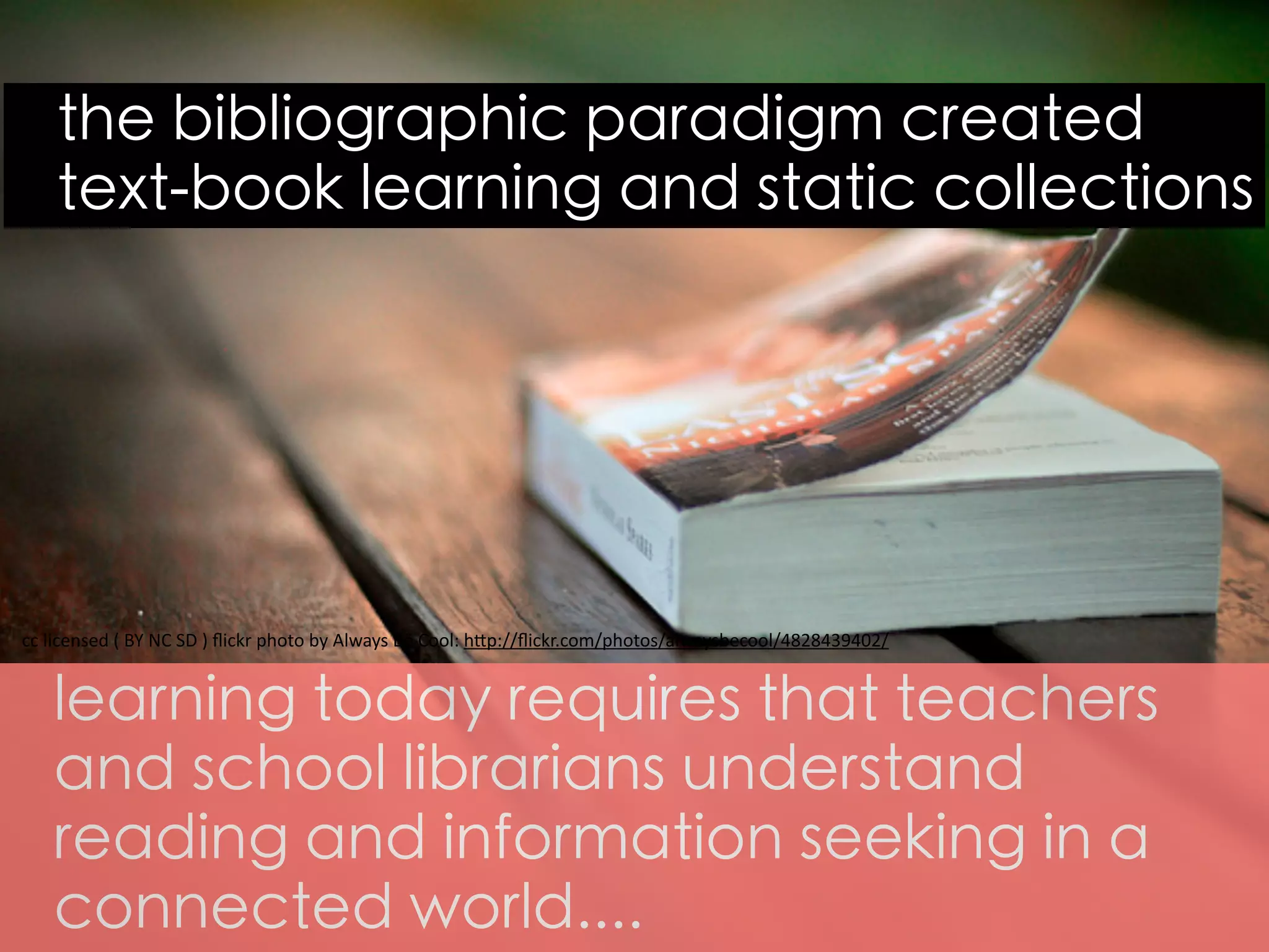 How does search impact the way
students think and the way we
organise information access?
 