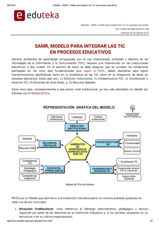 Eduteka   samr, modelo p... en procesos educativos