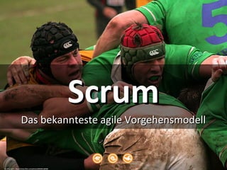 ScrumScrum
Das bekannteste agile VorgehensmodellDas bekannteste agile Vorgehensmodell
cc: John_Scone - https://www.flickr.com/photos/38439411@N00
 