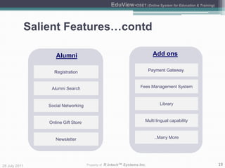 Instant access to information such as results, job posting