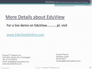 Status of student admissionReportingInformation distribution through internet, email and SMS
