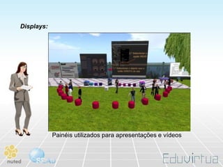Displays:




            Painéis utilizados para apresentações e vídeos
 