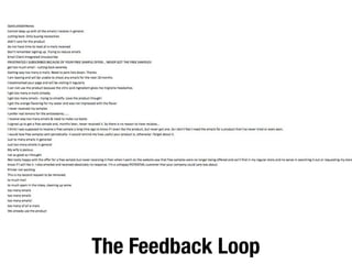The Feedback Loop
 