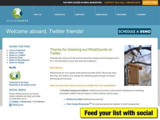 Feed your list with social
 